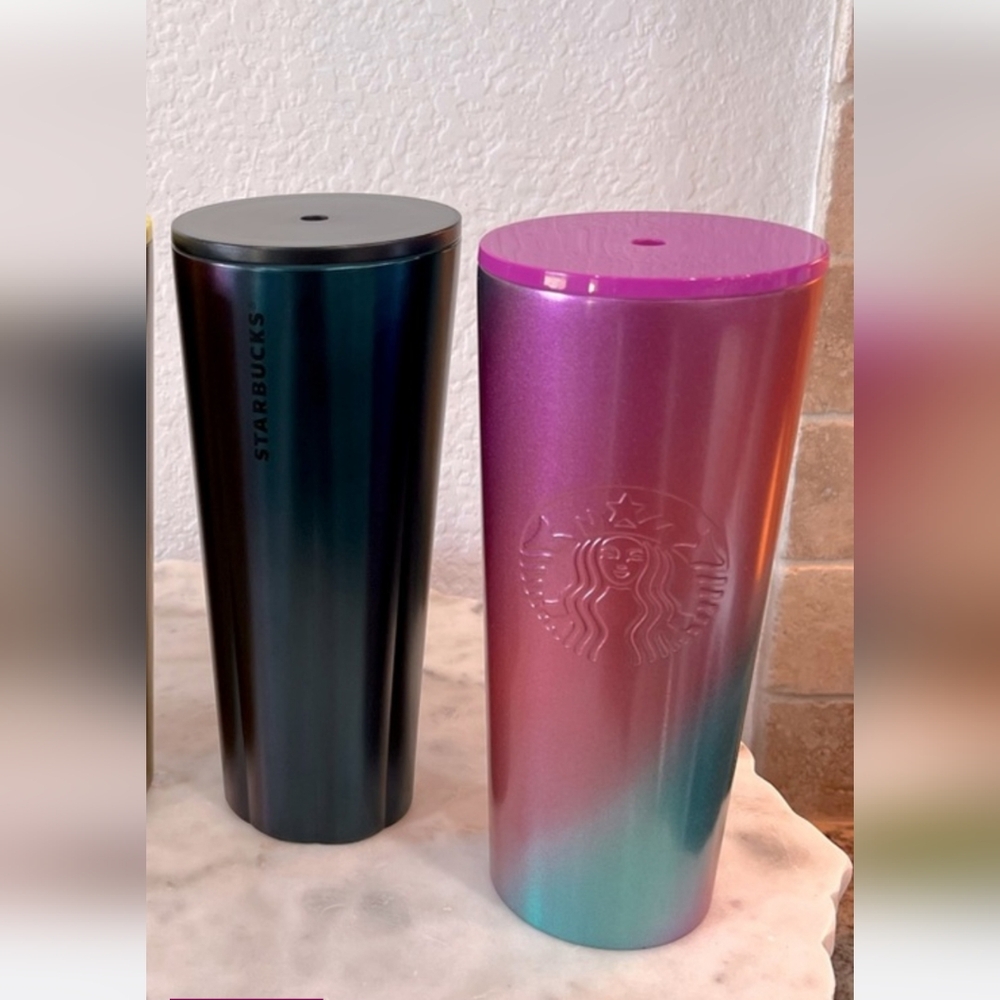 Set Of 2 Starbucks Stainless 24oz Tumblers